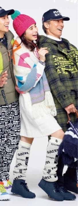 パーリーゲイツ ロゴジャガード レッグウォーマー ＜ロゴ柄＞ ホワイト