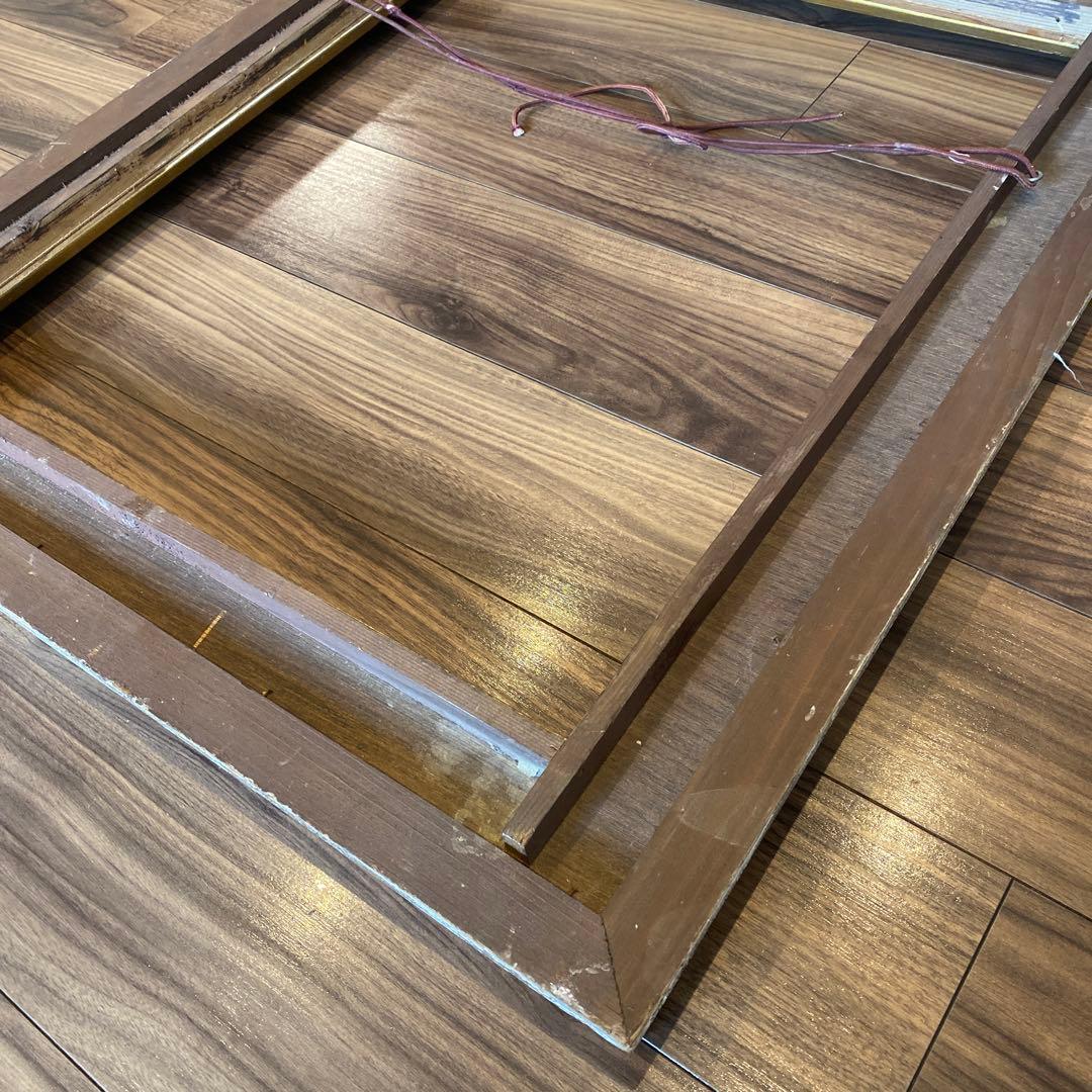 大型木製額縁　アンティーク　フレーム