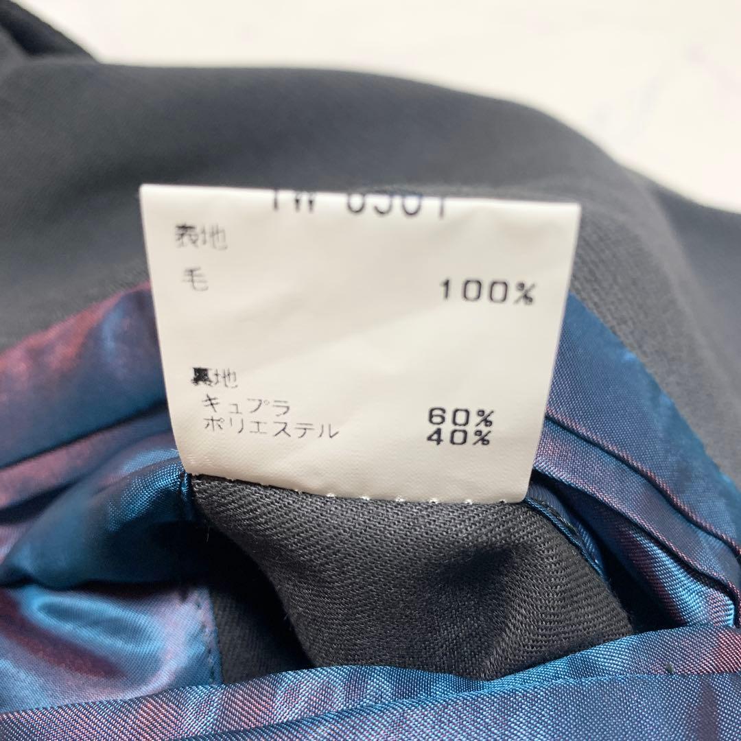 メンズティノラス ナポレオンコート 金ボタン 玉虫 ウール 青緑 アウター