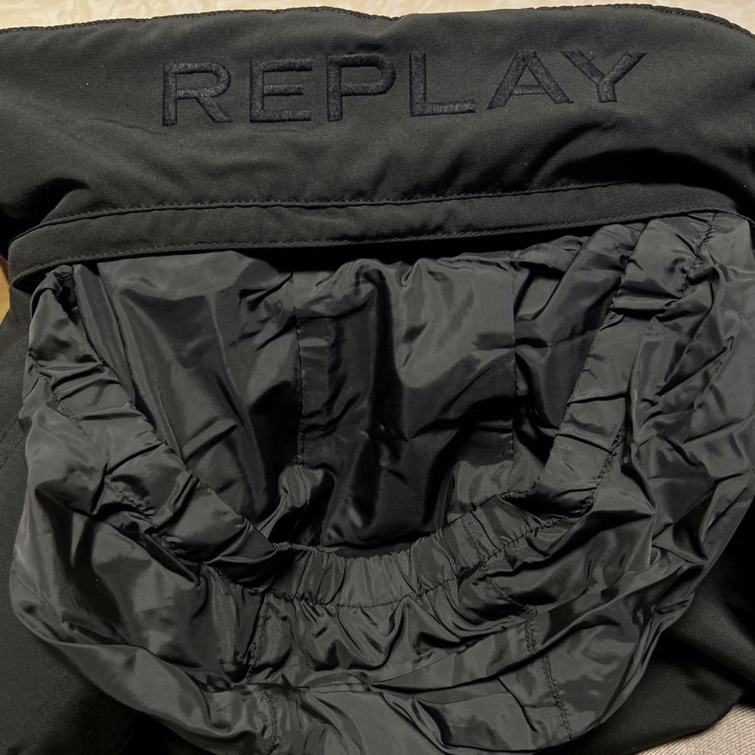 REPLAY ジャケット ブラック　黒　フード付き　コート