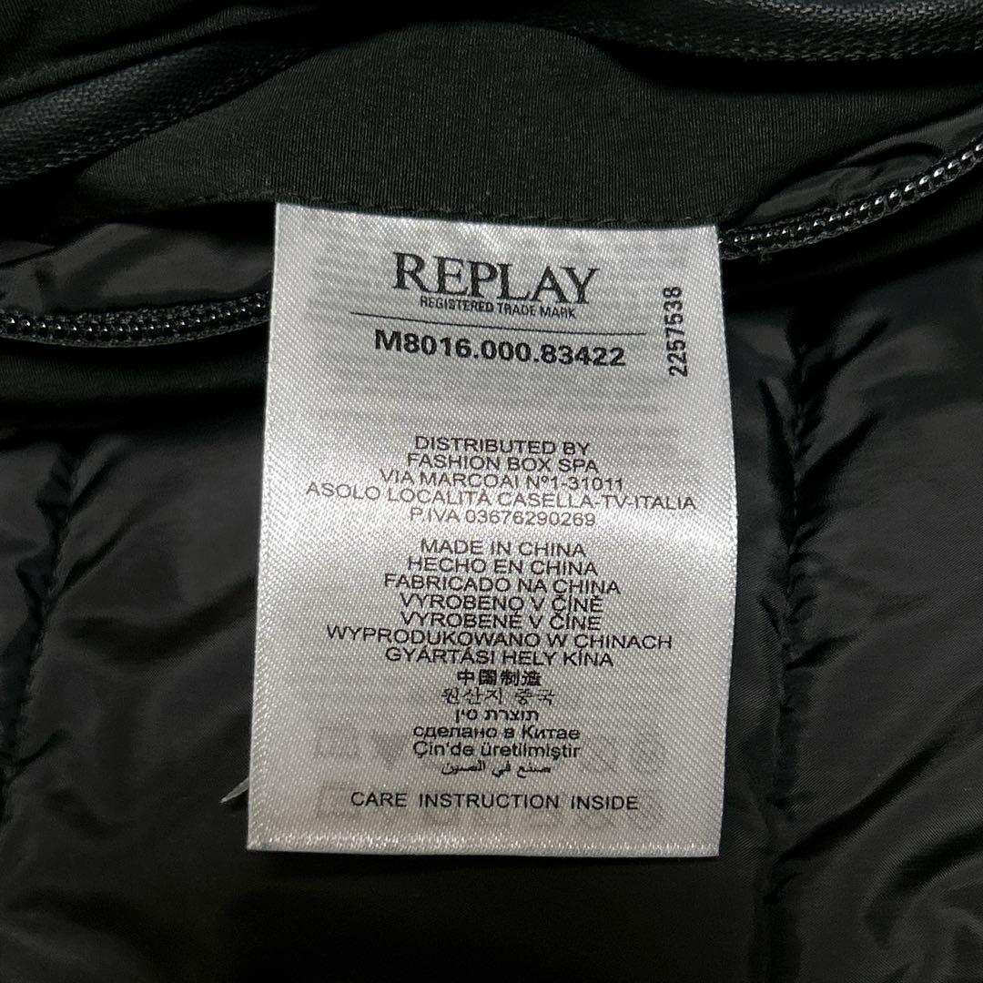 REPLAY ジャケット ブラック　黒　フード付き　コート