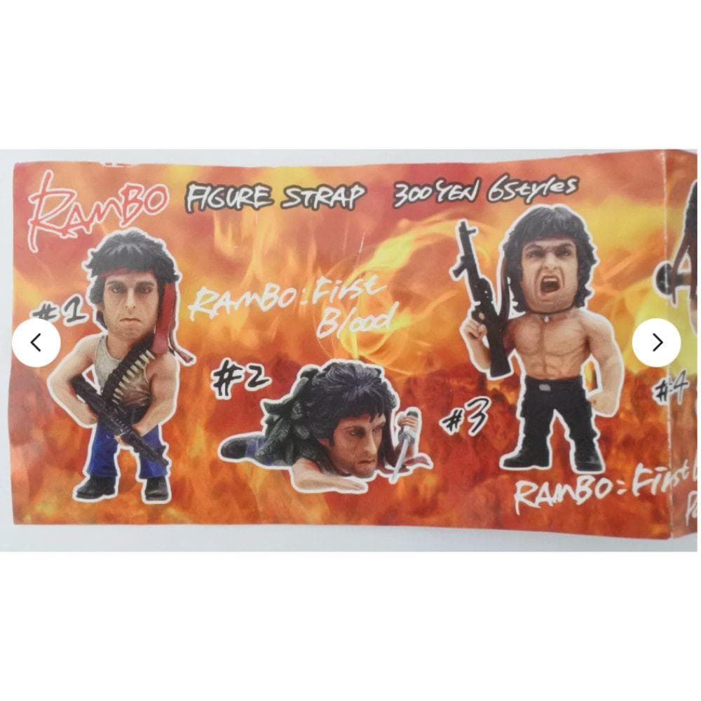 希少 ランボー フィギュアストラップ 6個セット シルヴェスター・スタローン