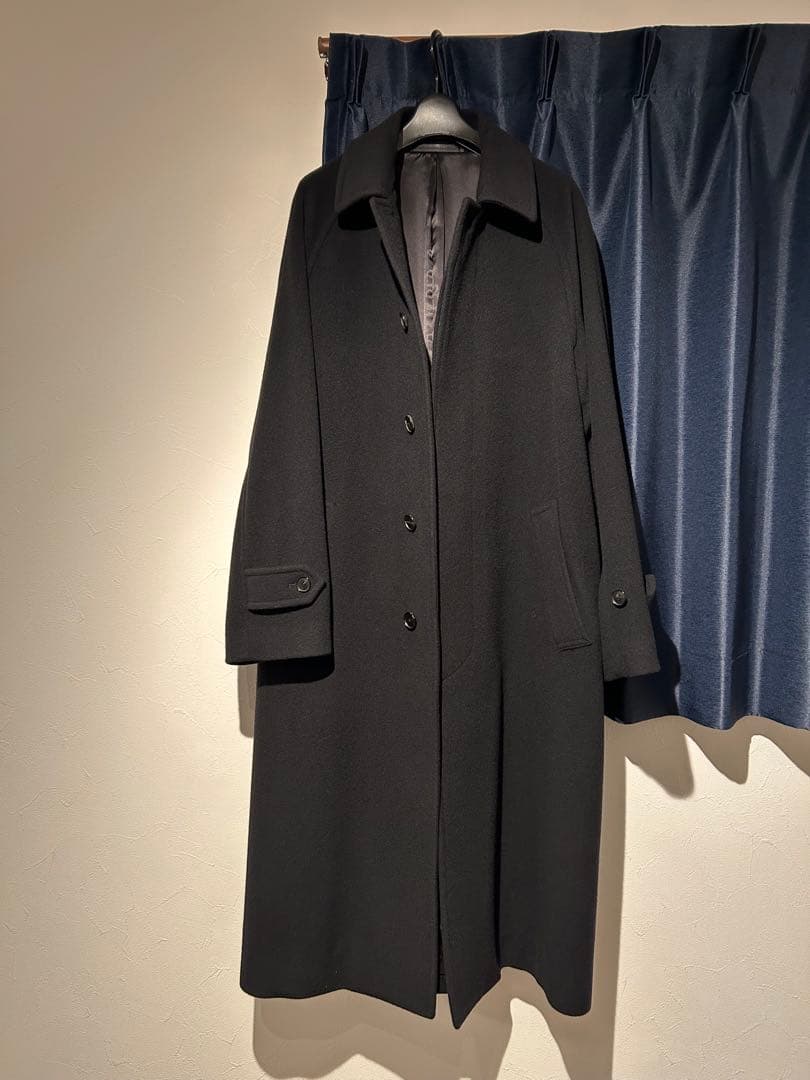 ジャケット・アウター CASHMEREWOOLMOSSERSOUTIEN COLLAR COAT
