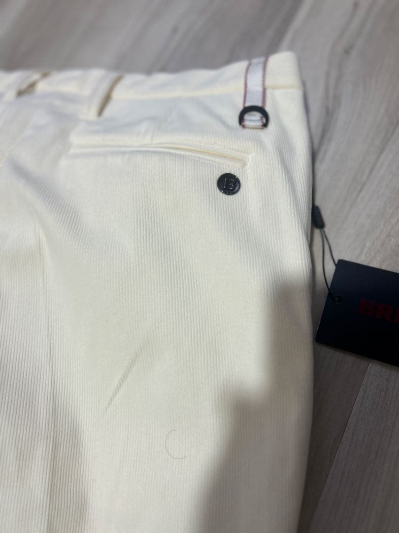 新品 ブリーフィング BRIEFING コーディロイ ストレッチパンツ ホワイト
