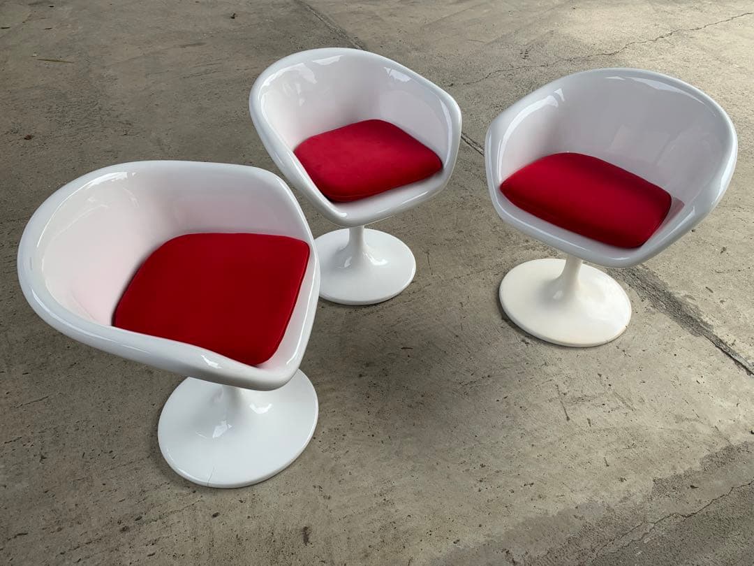 スペースエイジ チューリップ アーム チェア ミッドセンチュリー No.1