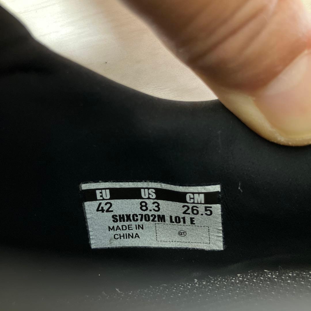 シマノSPDシューズ XC702 ワイド ブラック 42E 26.5cm