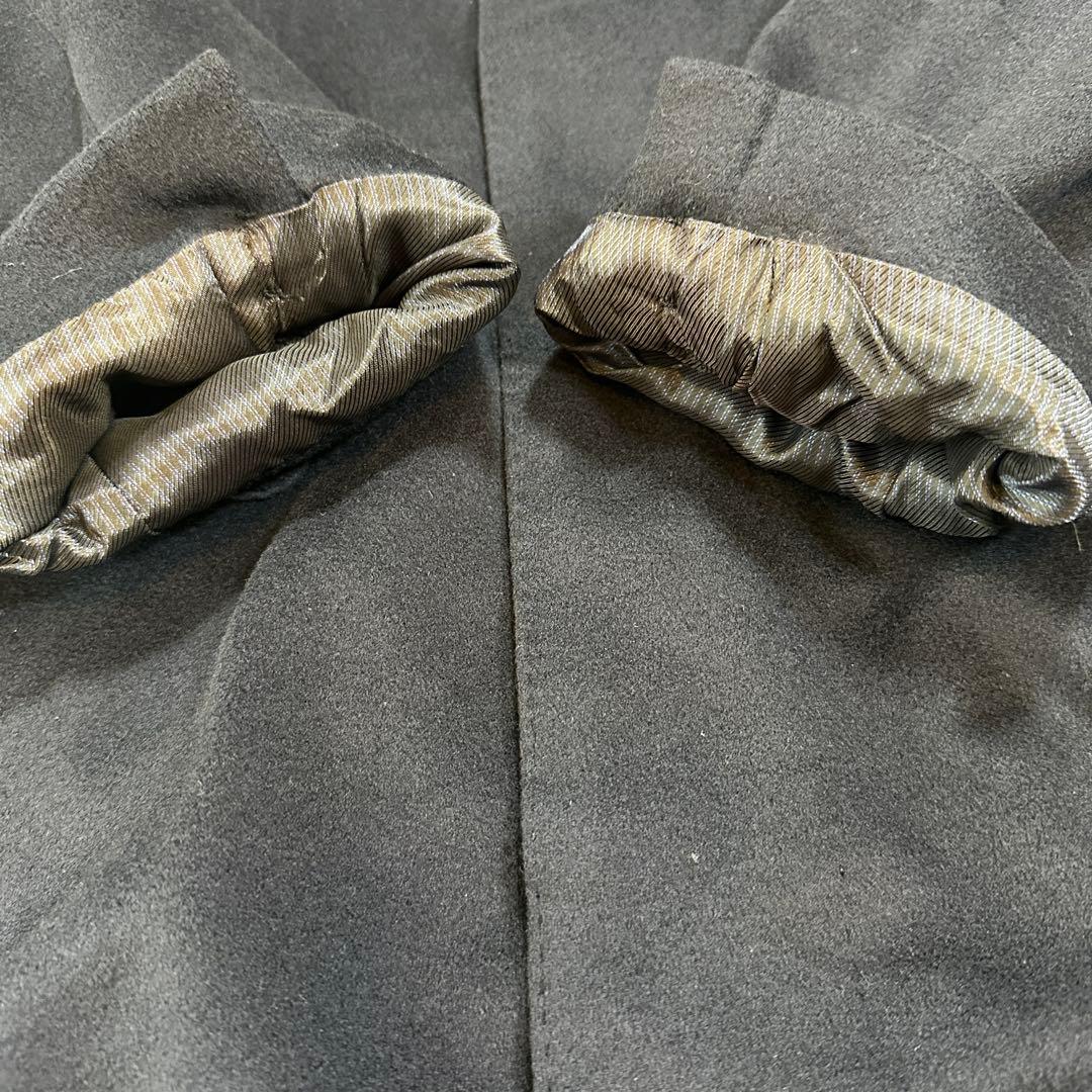 美品　コロンボ社製カシミヤ100%　ステンカラーコート ドイツ　上質　濃紺