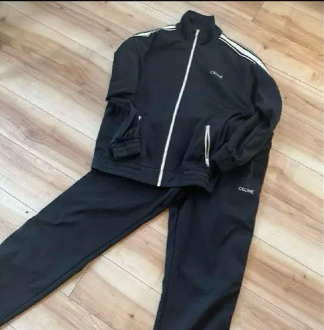 R 正規品CELINE ブラックジャージセット
