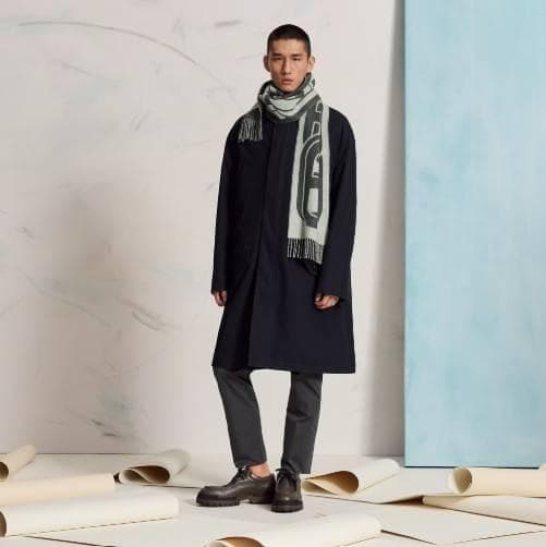 HERMES エルメス カシミヤマフラー マイヨン TGM ナチュラル ベージュ