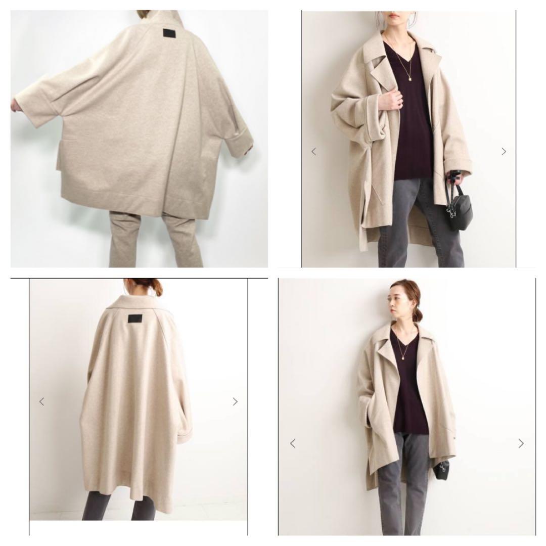 ✨極美品✨定価7.5万 コグザビックスモーク イエナ　スクエアコート　ベージュ