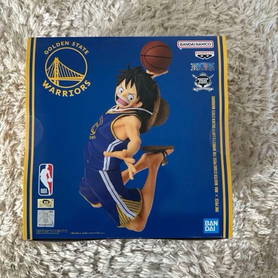新品 ワンピースベースショップ　NBA ウォーリアーズ　ルフィ　フィギュア