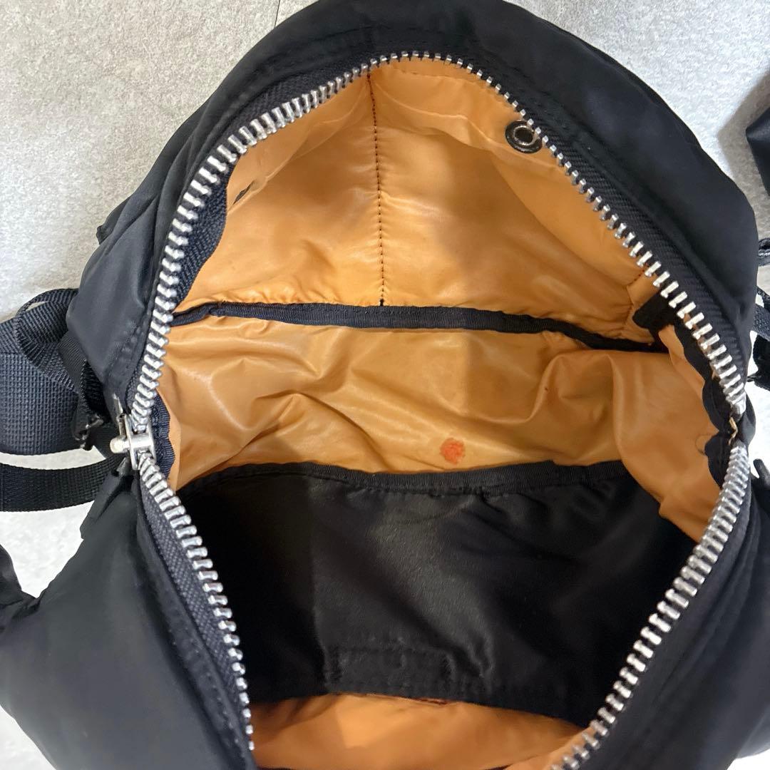 PORTER ポーター タンカー 黒 ナイロン ボディバッグ ウエストポーチ
