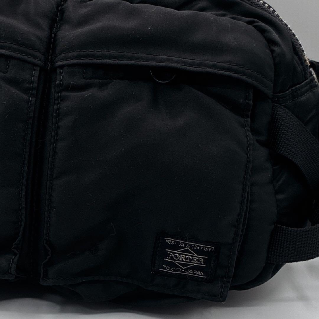 PORTER ポーター タンカー 黒 ナイロン ボディバッグ ウエストポーチ