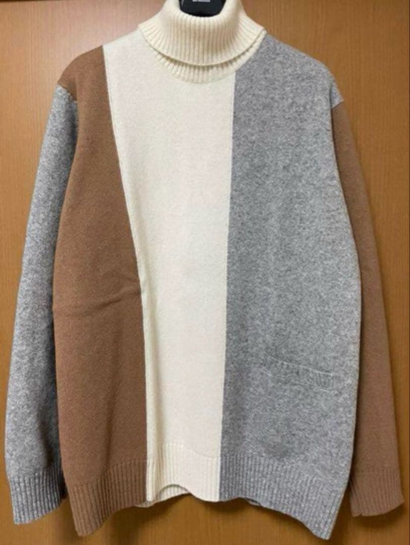 UNDERCOVER ブロックカラータートルニット Lサイズ