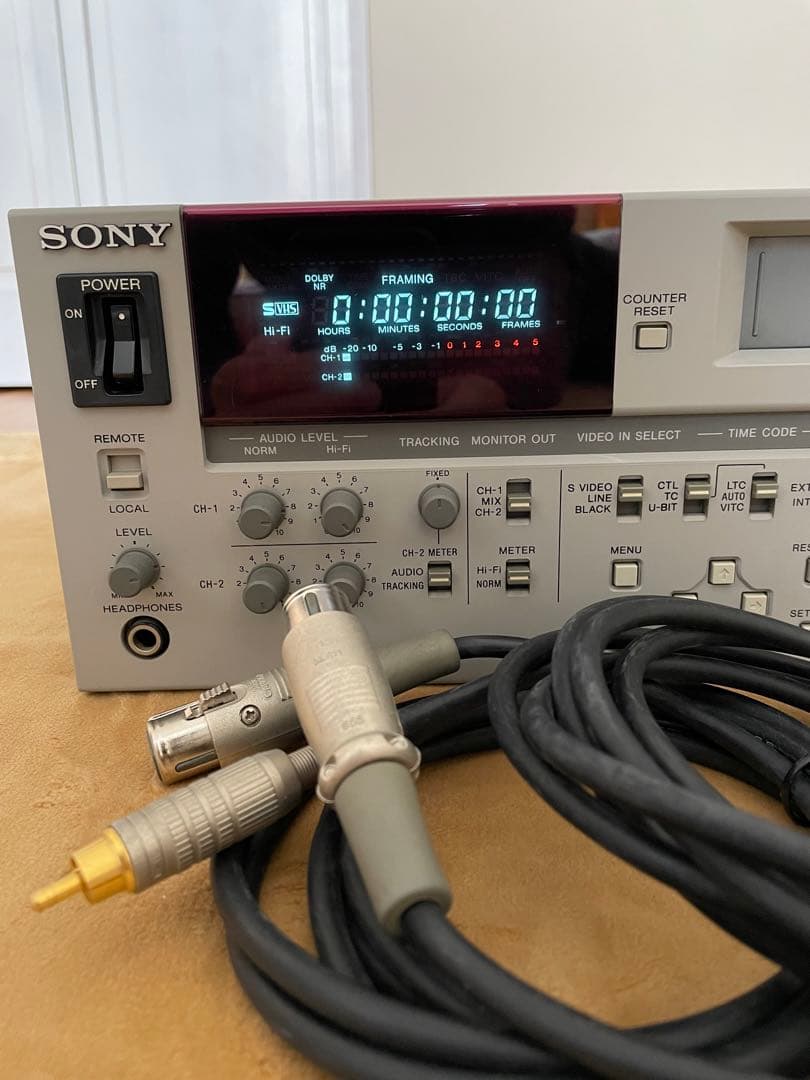 ◇SVO-5800◇S-VHS業務用ビデオデッキ◇SONY・ソニー【再生確認済