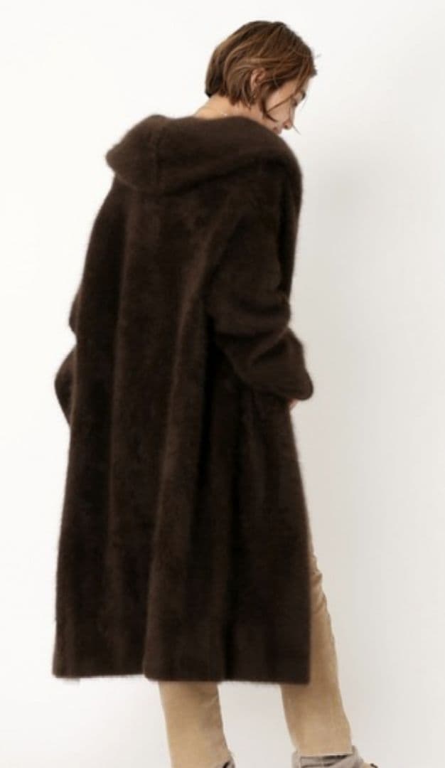 美品 Deuxieme Classe フード付きロングコート