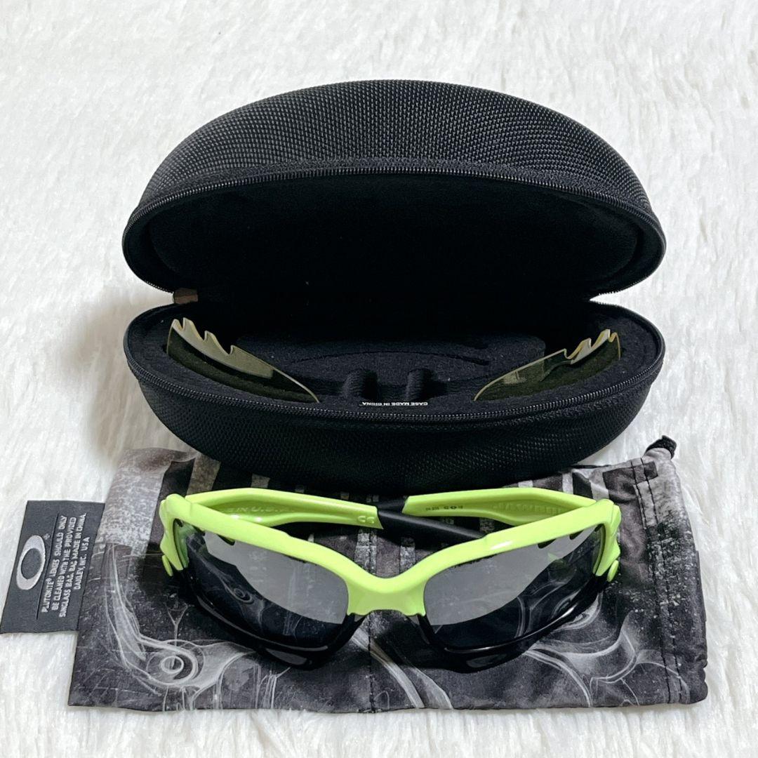 極美品】 オークリー ジョウボーン 04-205 サングラス ライムイエロー