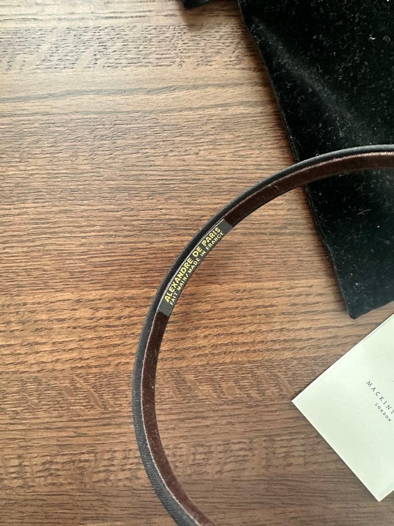 値段相談可⭐︎アレクサンドゥパリ×マッキントシュロンドン　サテンカチューシャ