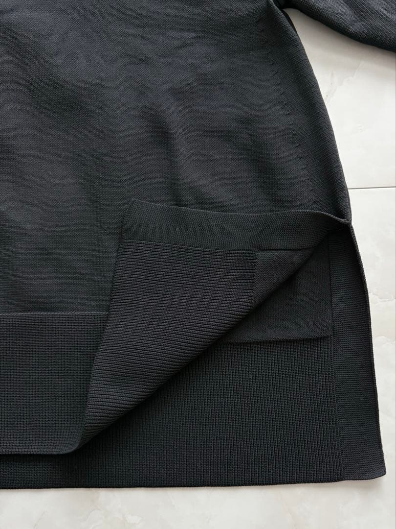 UNITED ARROWS ミニマル フリル ポロニット 黒 - メルカリ