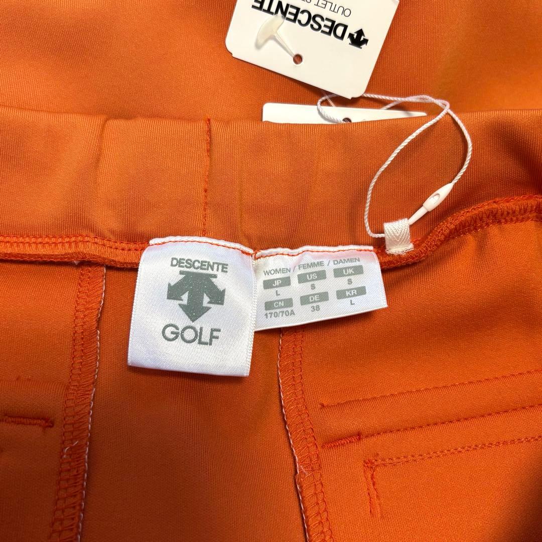 新品未使用★DESCENTEレディース ゴルフ オレンジ　上下セット