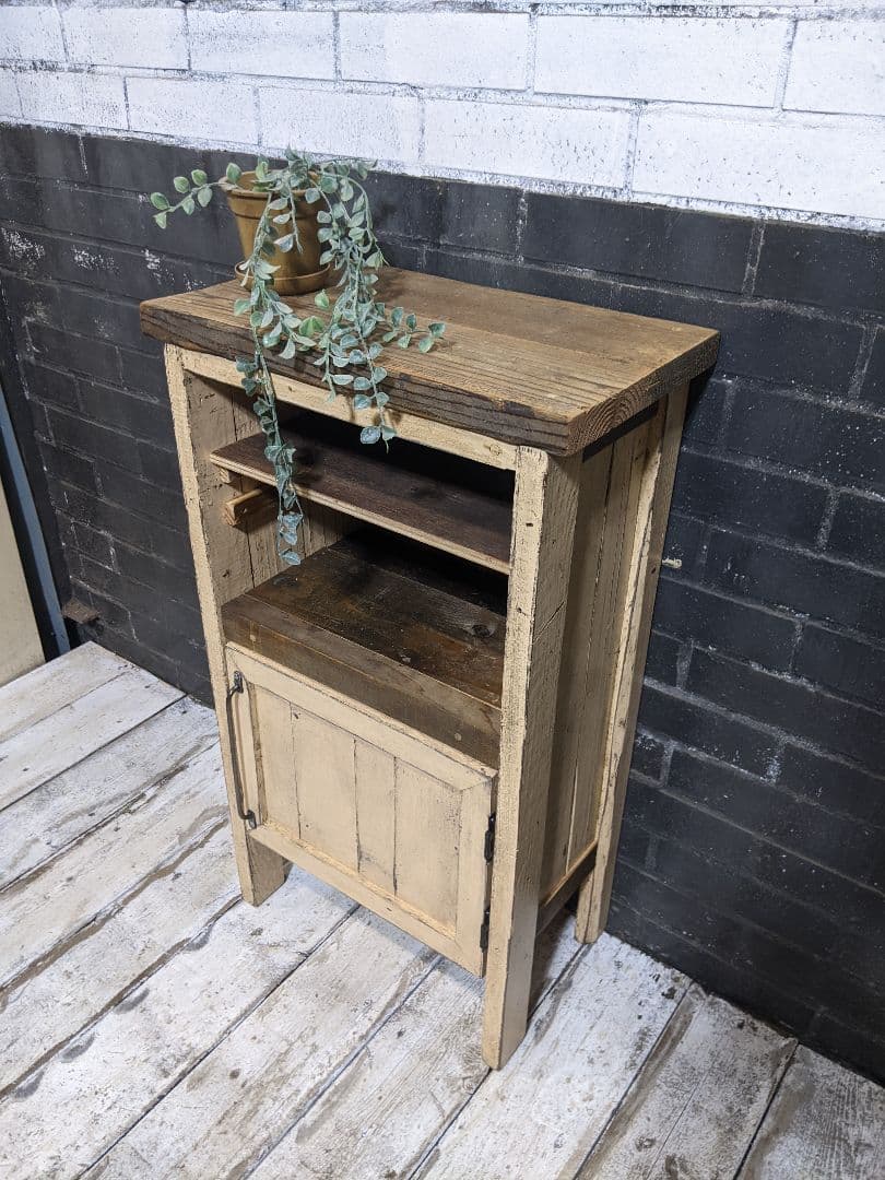 ちか様専用 古材飾り棚 クリーム色