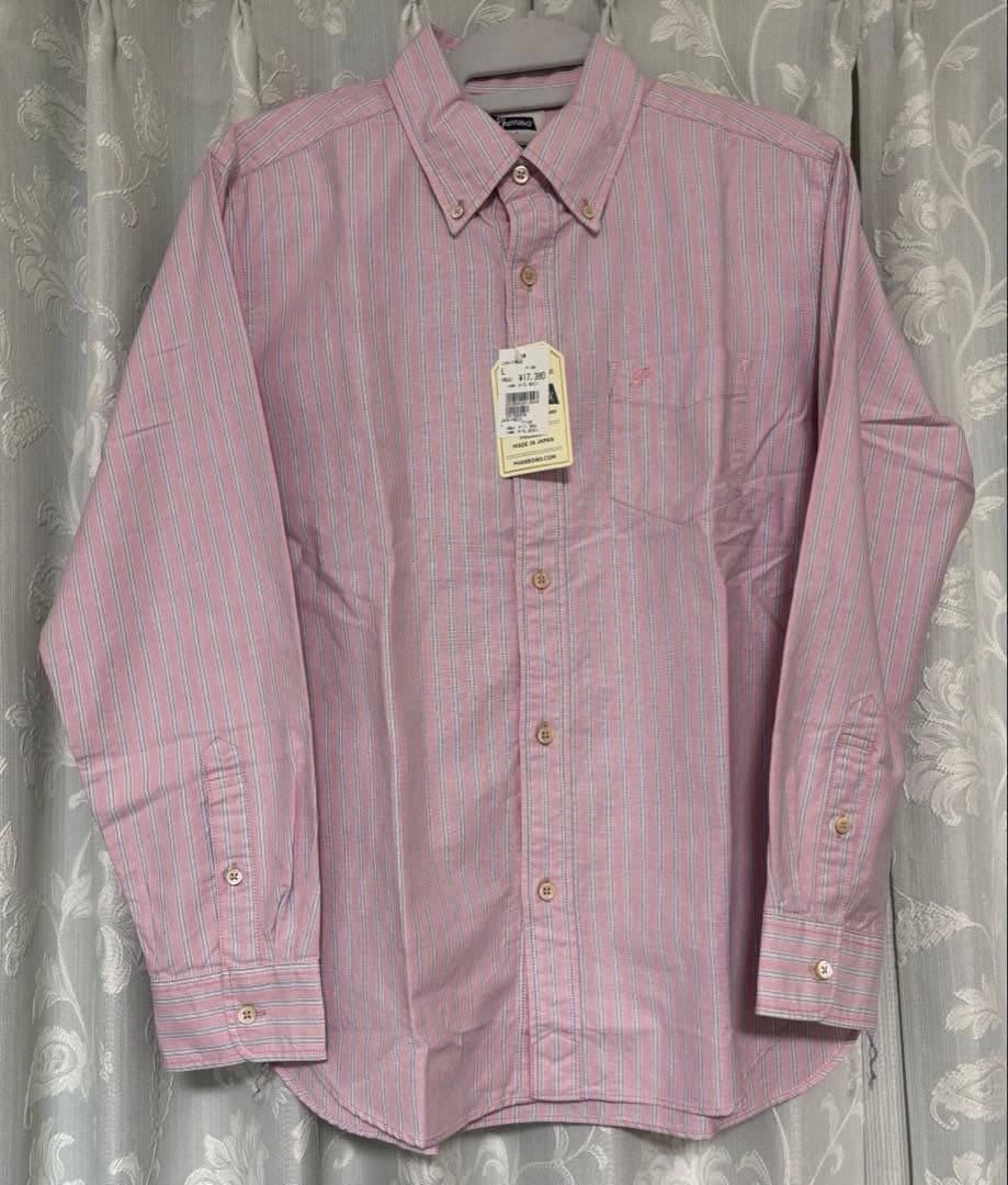 PHERROW’S ボタンダウンシャツ 24S-PBD3 L ピンク