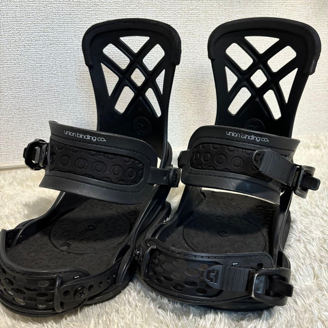 美品✨Union ユニオン　Milan スノボ　　ビンディング　ブラック　S