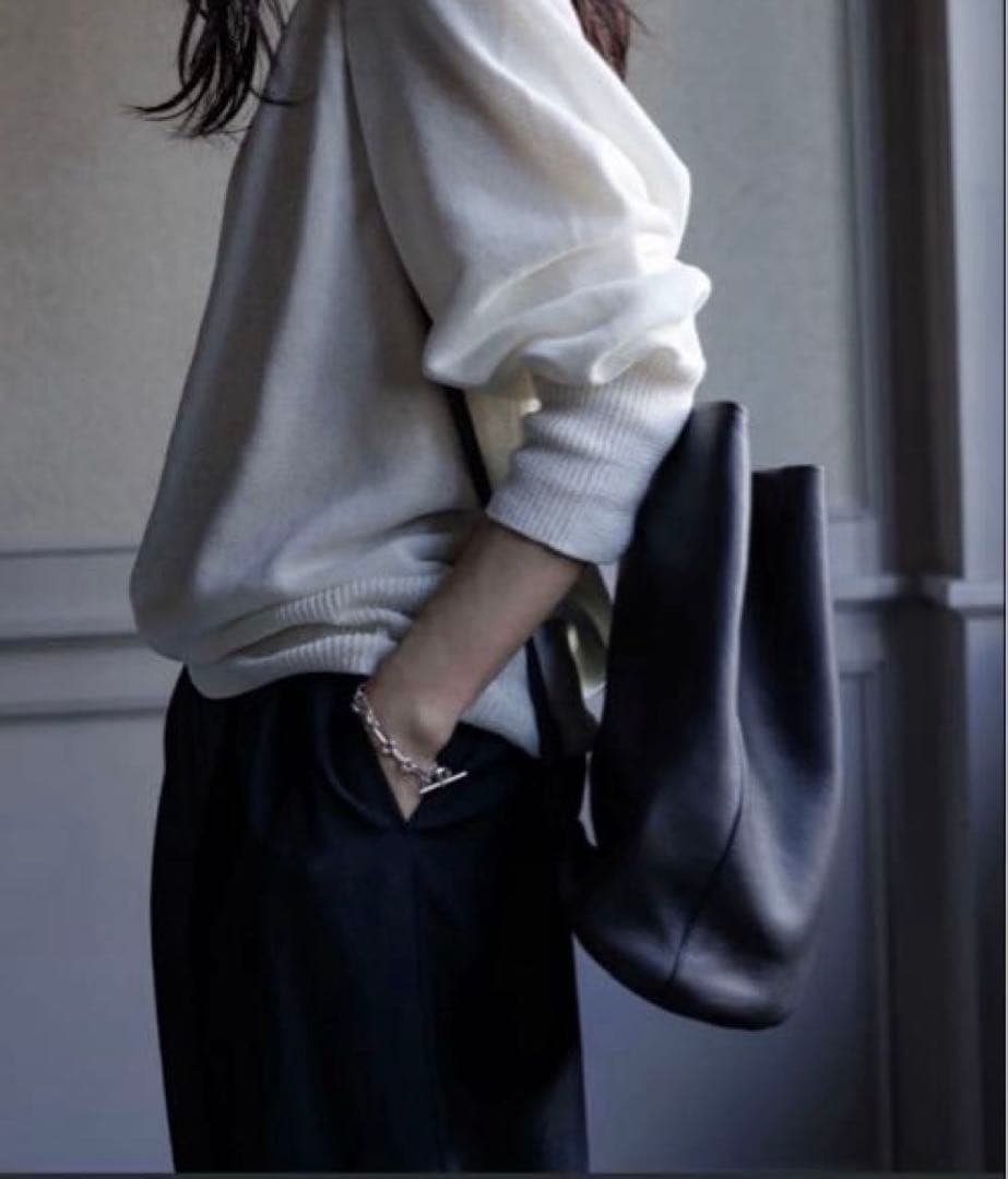 THE ROW ダークブラウン レザー バックパック