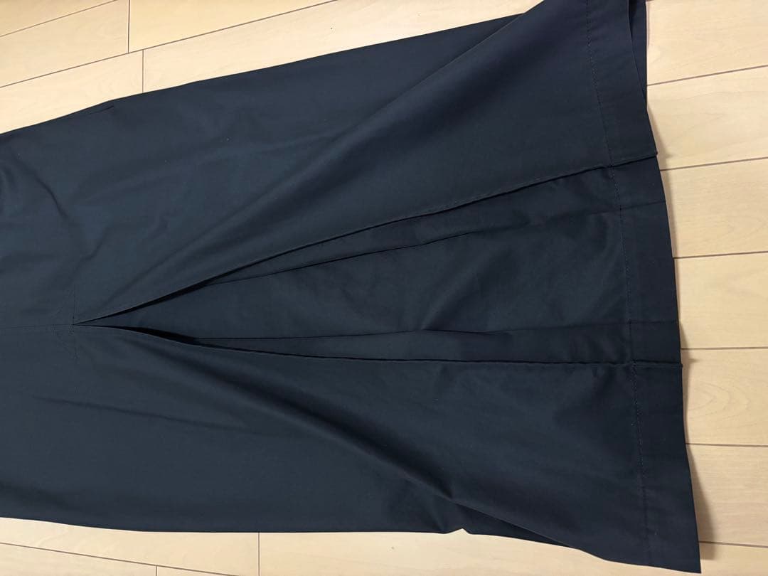 Y's ジレ　ベスト　ワンピース　トレンチコート　ケープ取り外し可　ブラック