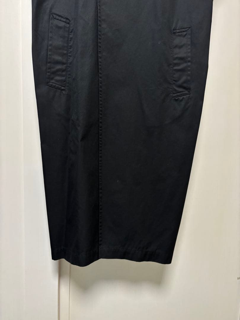 Y's ジレ　ベスト　ワンピース　トレンチコート　ケープ取り外し可　ブラック