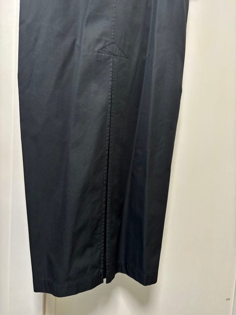 Y's ジレ　ベスト　ワンピース　トレンチコート　ケープ取り外し可　ブラック