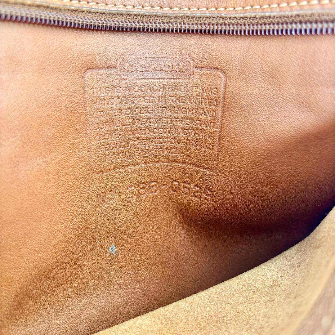 コーチ 0529 オールレザー バックパック ブラウン 大容量　 USA製