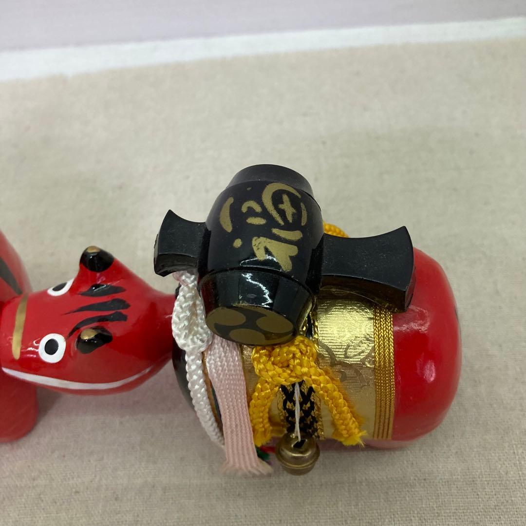 2個セット】首振り赤べこ 会津若松 小槌福べこ 縁起物 赤べこ 郷土