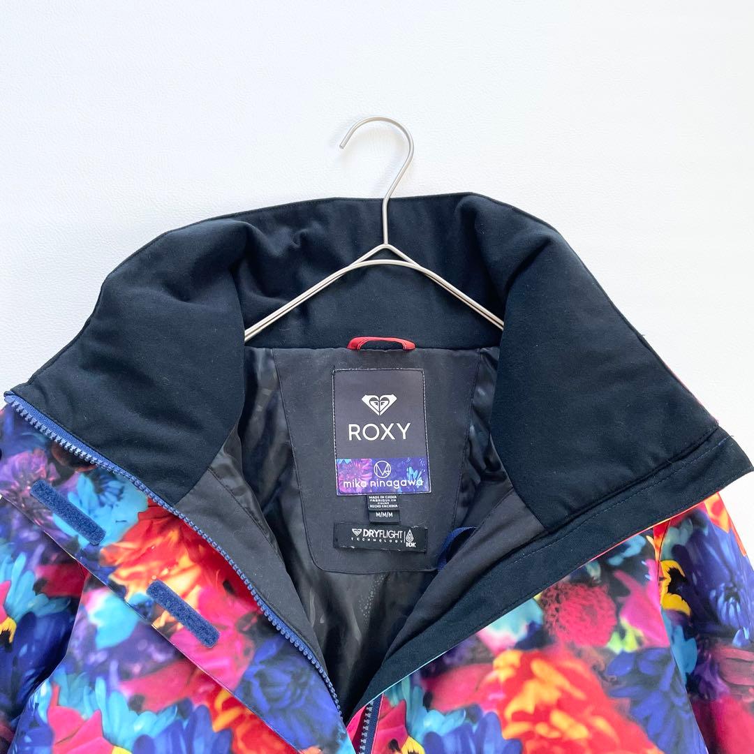 4444【極美品】ROXY ジャケット スノボウェア 蜷川実花コラボ 総花柄