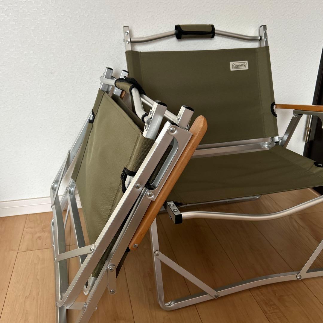 Coleman アウトドアチェア オリーブグリーン 2脚セット