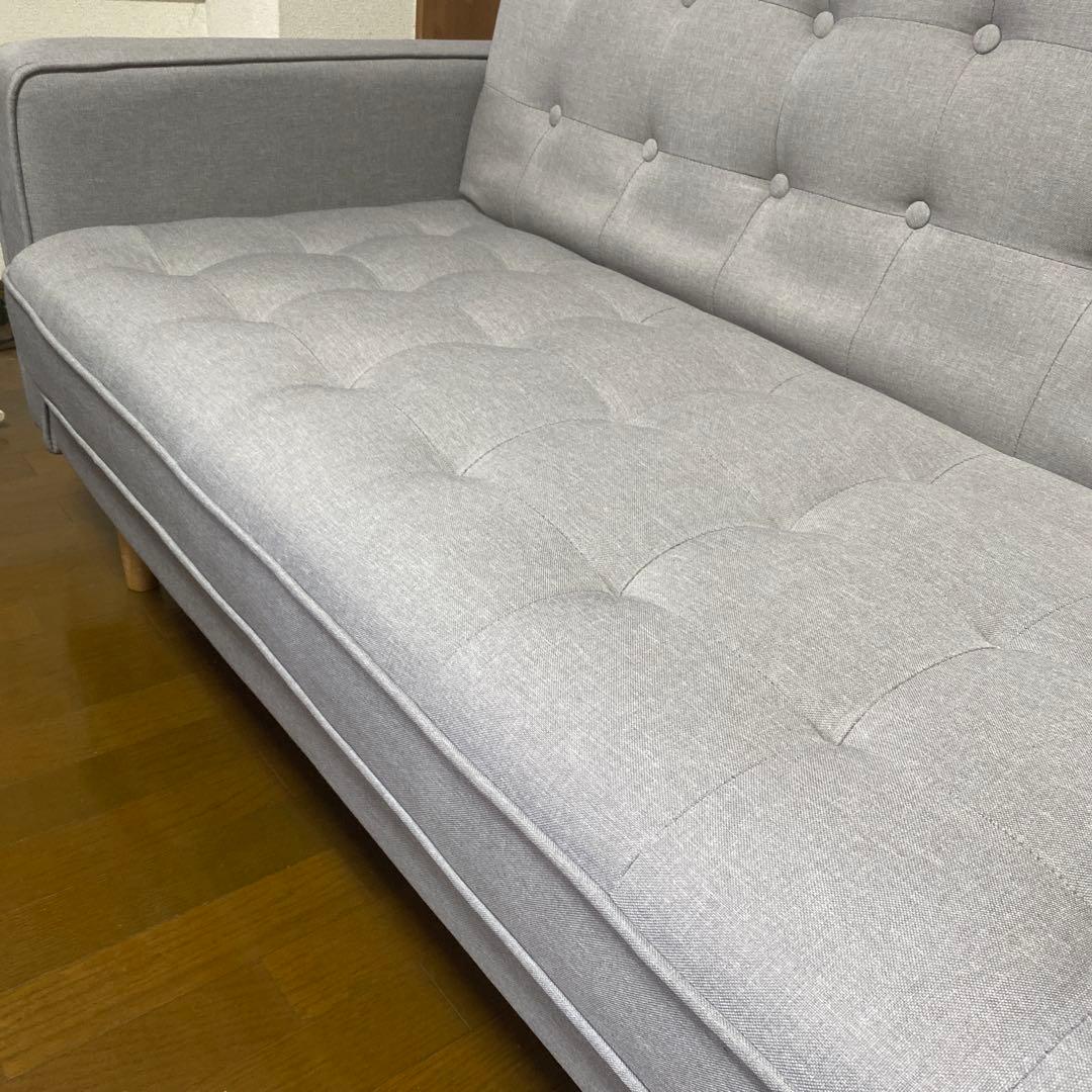 「美品」ニトリソファーベッド3人掛