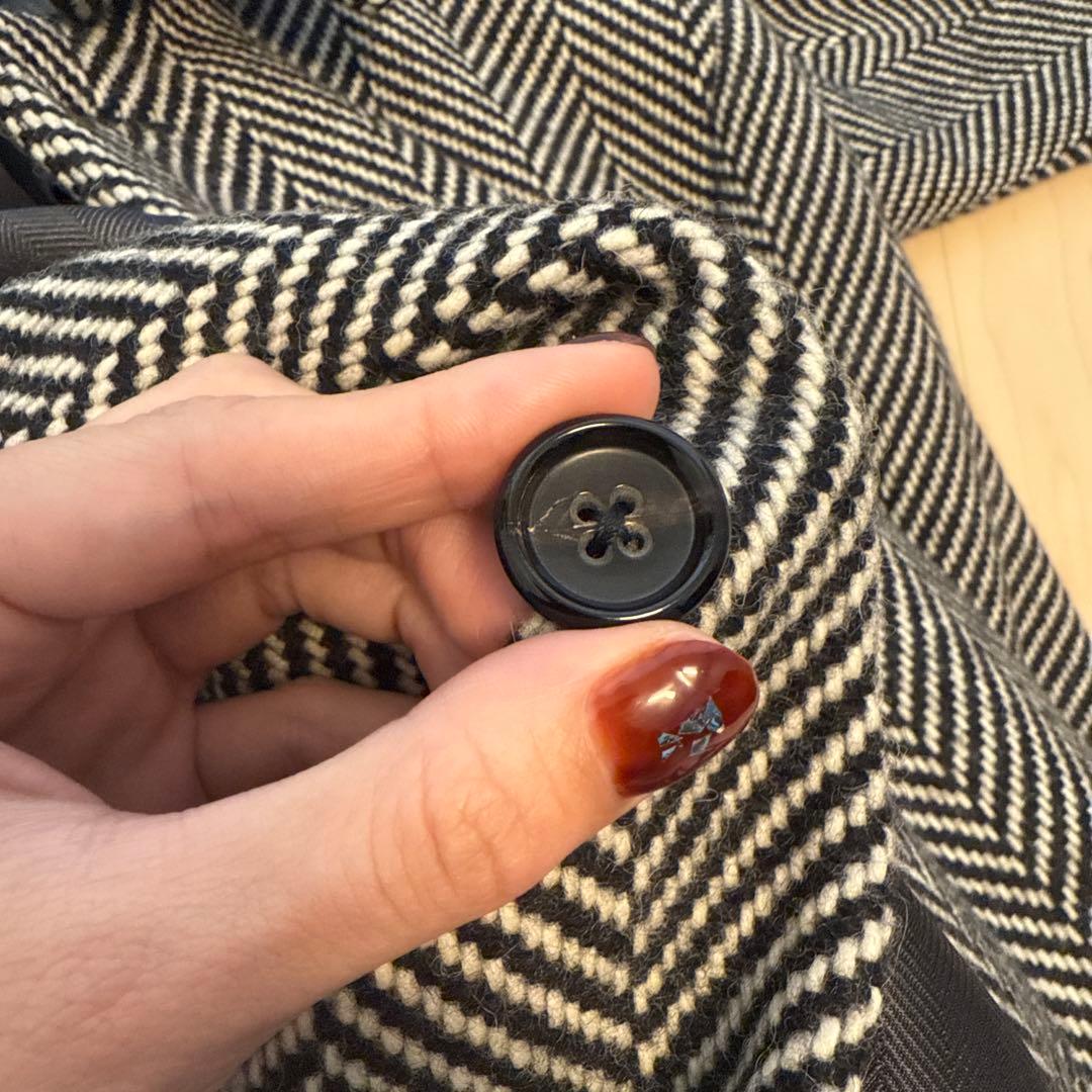 【新品】JIL SANDER ヴァージンウールアルパカ混織 ヘリボーンコート