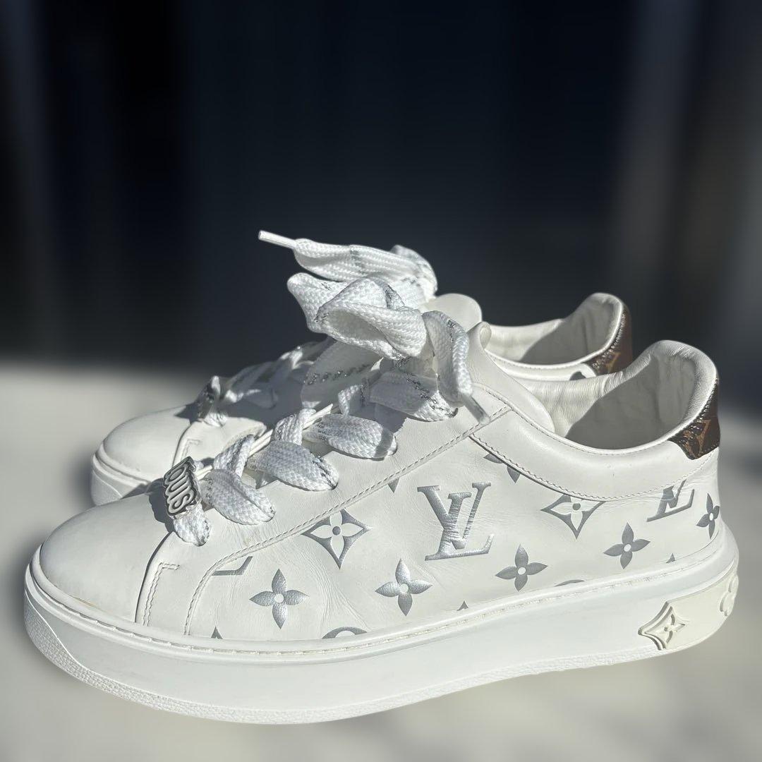 ルイヴィトン　タイムアウトライン　モノグラム　スニーカー　シューズ　フロントロー