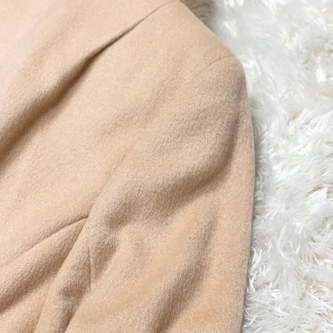 カシミヤ100% フォックスファー ロングコート ベルト付き Rue de B