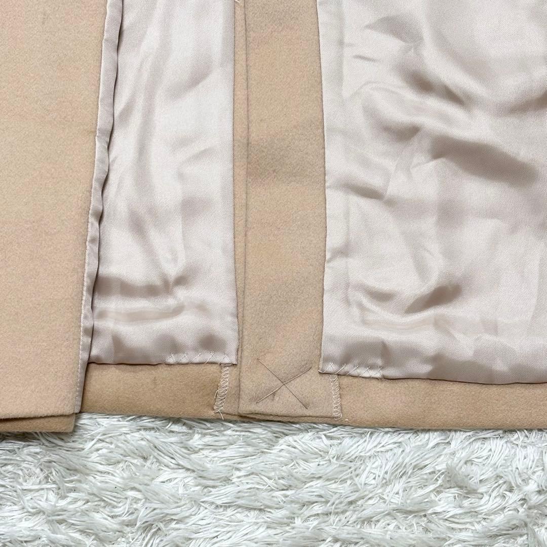 カシミヤ100% フォックスファー ロングコート ベルト付き Rue de B