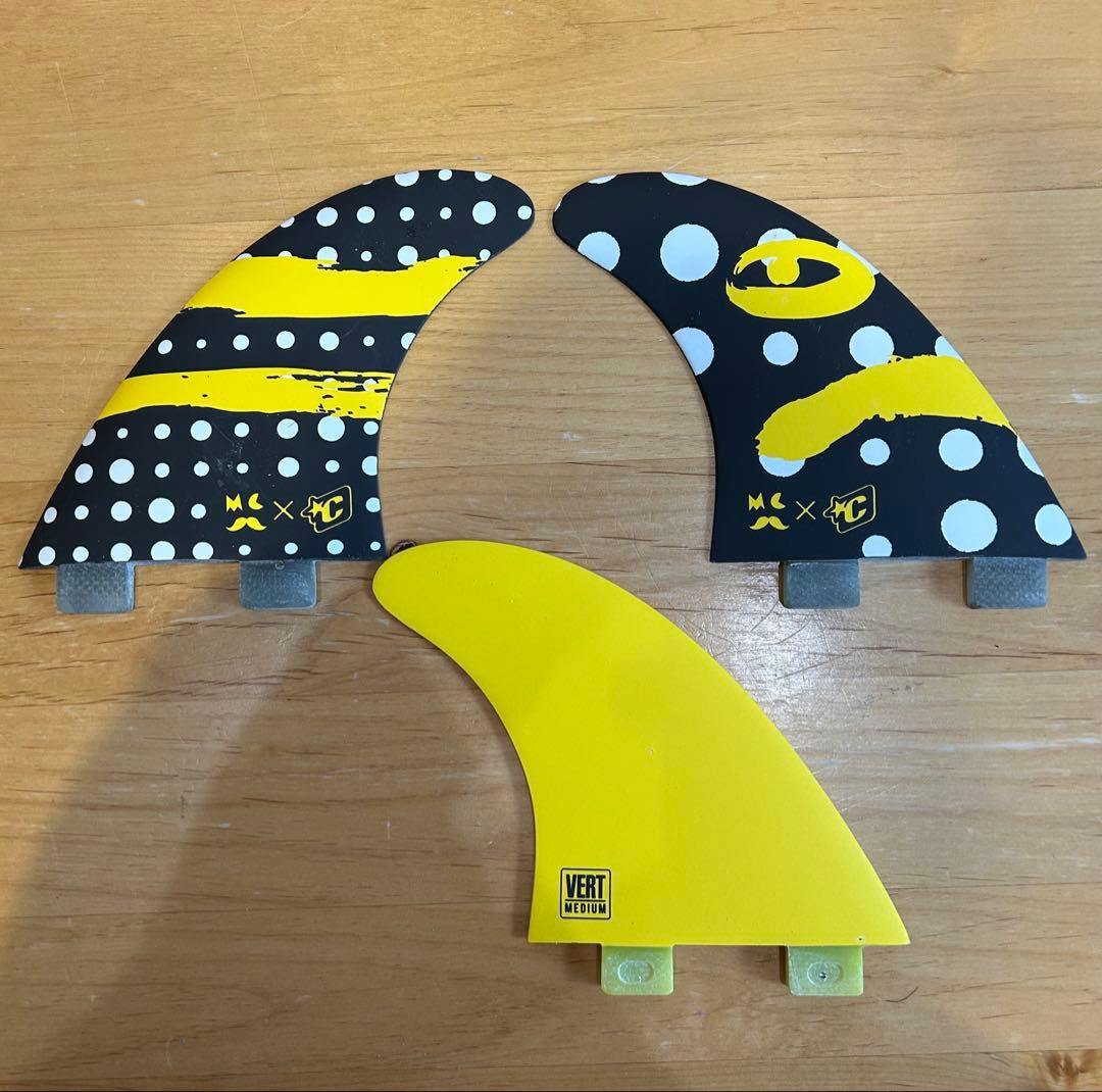 サーフボード フィン 3点セットMサイズ