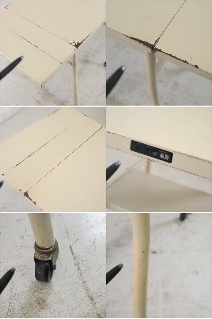 ITO キャスター付き タイプライターデスク バタフライデスク 折りたたみ式