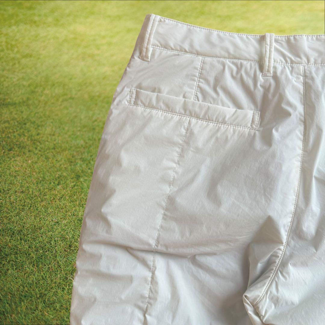 美品　防寒　蓄熱　中綿　マスターバニー　パンツ　M〜L相当　ダウンパンツ　白　4