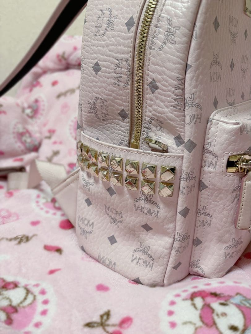美品 mcm リュック パウダーピンク Sサイズ small スモール