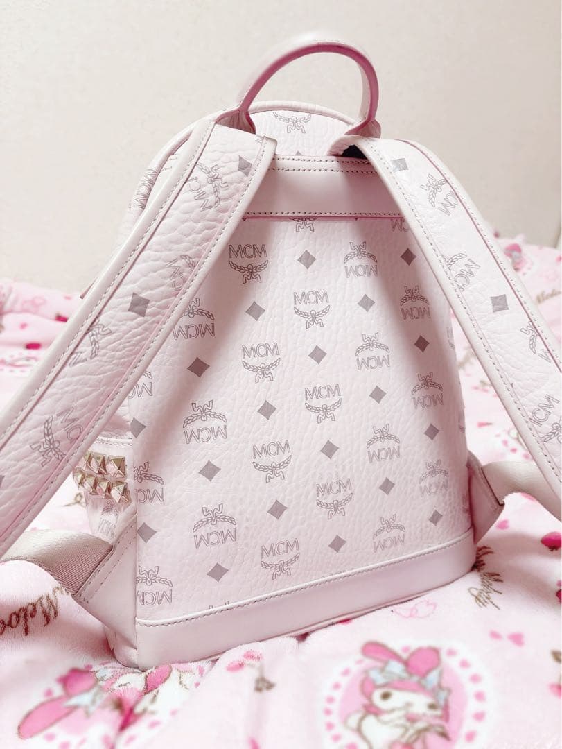美品 mcm リュック パウダーピンク Sサイズ small スモール