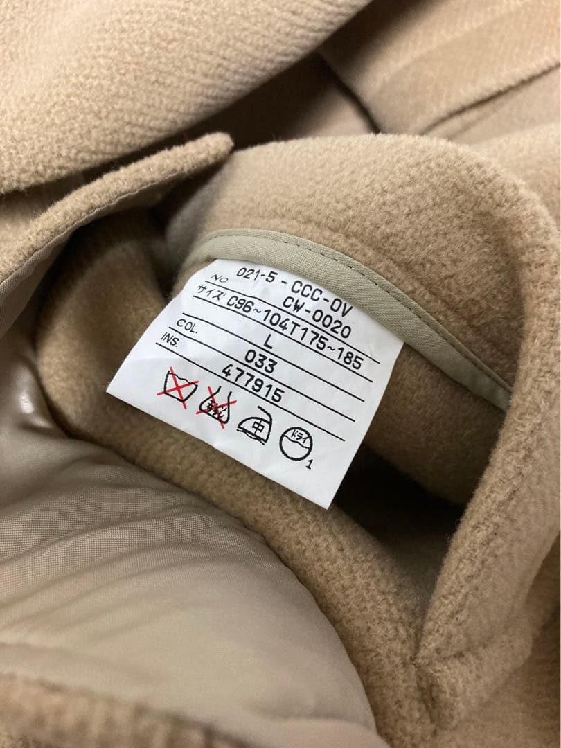 【美品】J.PRESSウールダッフルコートＬタン/ベージュ ジェイプレスアメトラ