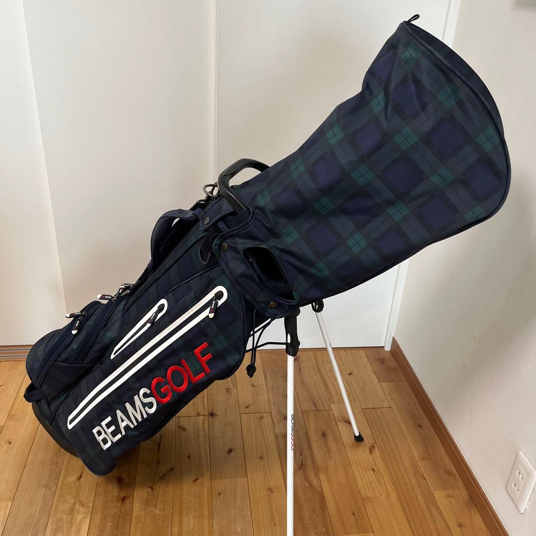 BEAMS GOLF ブラックウォッチ キャディバッグ　美品