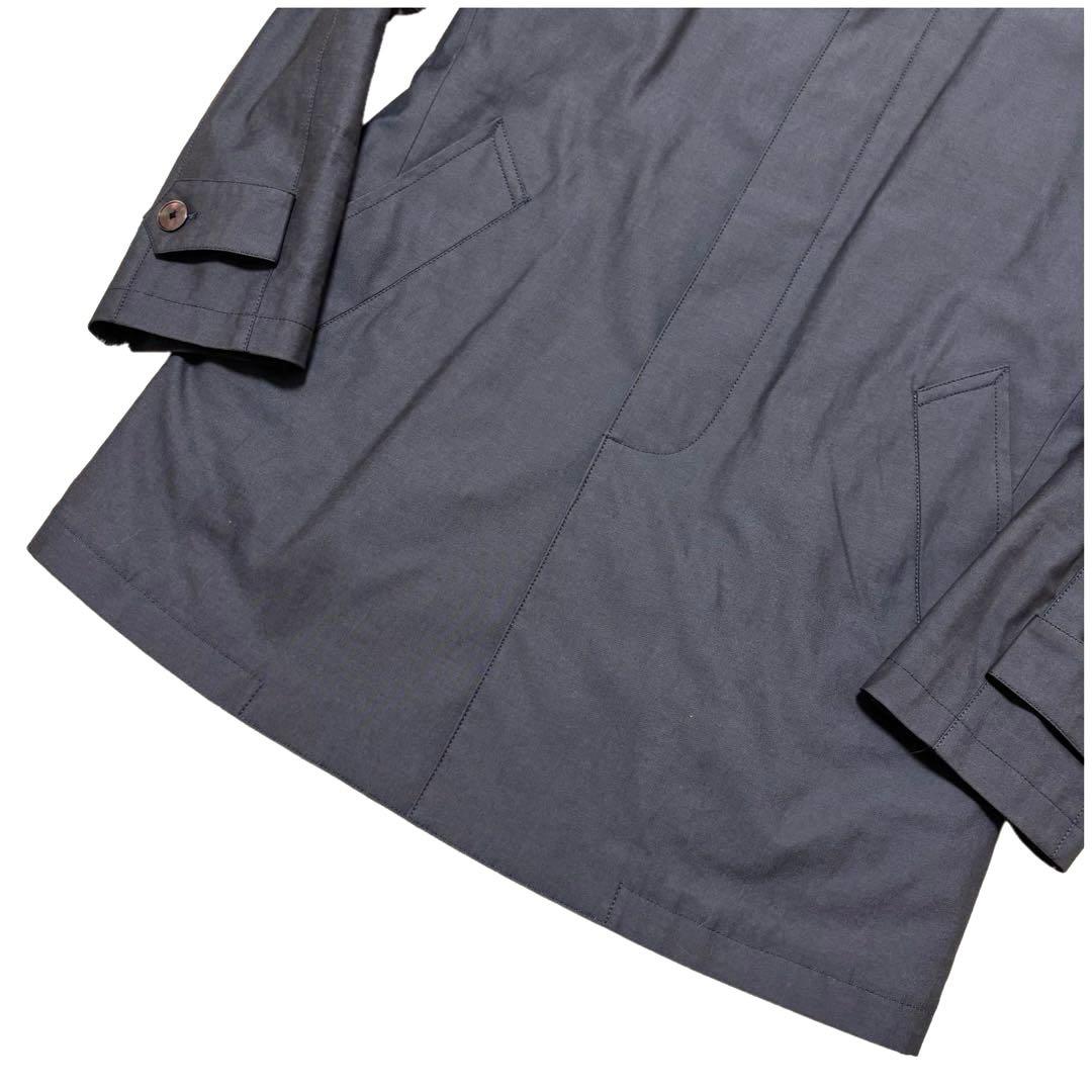 ✨良品✨ポールスミス　ステンカラーコート　2way　派手裏地　比翼　シェルボタン