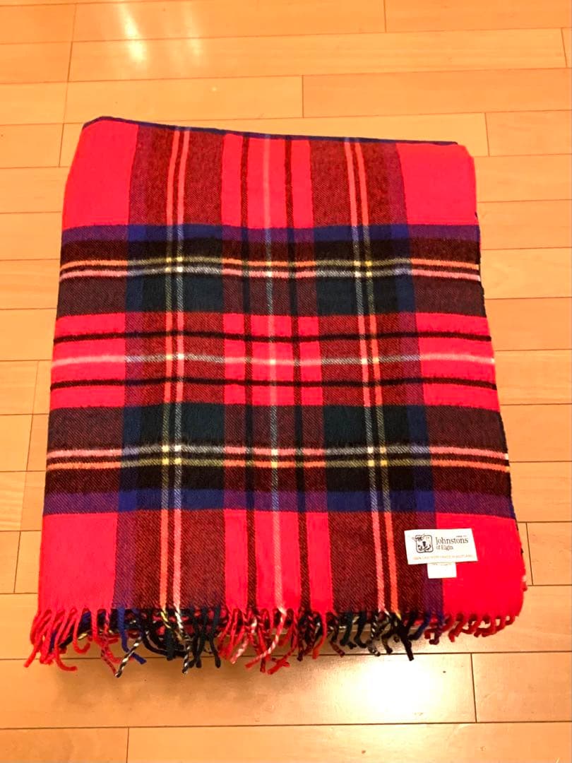 美品！大判★厚手★Johnstons of Elginカシミヤストール