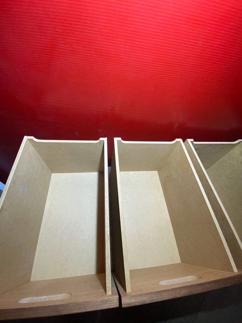 ✨大人気✨無印良品　スタッキングシェルフ用チェスト2個セット　ウォールナット